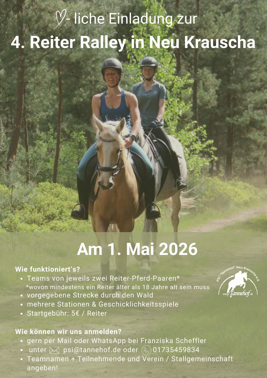 Plakat Reiter Ralley 2026